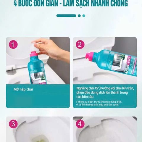 Chai Tẩy Rửa Bồn Cầu Rocket Nhật Bản 500ml - Giải Pháp Hiệu Quả Cho Vết Bẩn Ố Vàng Nhà Vệ Sinh