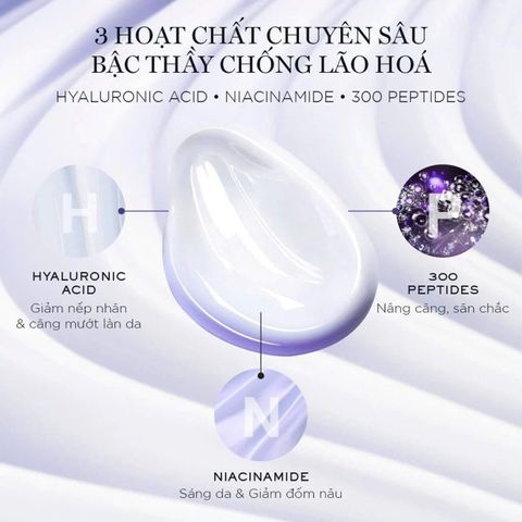 Kem Dưỡng Da Lancome Renergie H.P.N. 300-Peptide 15ml - Chống Nhăn, Săn Chắc, Cấp Ẩm, Dưỡng Da Sáng Khỏe