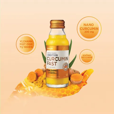Nước Uống Nano Nghệ Condition Curcumin Fast 100mL/Chai (Lốc 10 Chai)