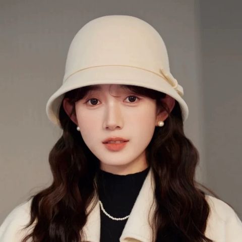 Mũ Fedora Dạ Ép Thời Trang - Nón Cụp Đính Nơ Xinh Xắn Giữ Ấm, Phụ Kiện Năng Động Phù Hợp Mọi Trang Phục