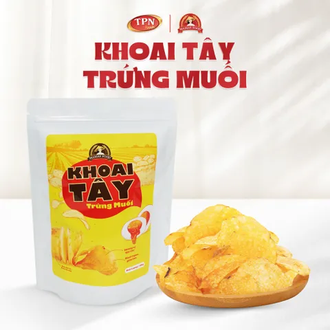 Snack Khoai Đặc Sản Mama's Food - Bộ 3 Túi Snack Khoai Tây Trứng Muối, Khoai Lang Trứng Muối, Khoai Môn Rong Biển - Giòn Tan, Đậm Đà, Tuyệt Ngon