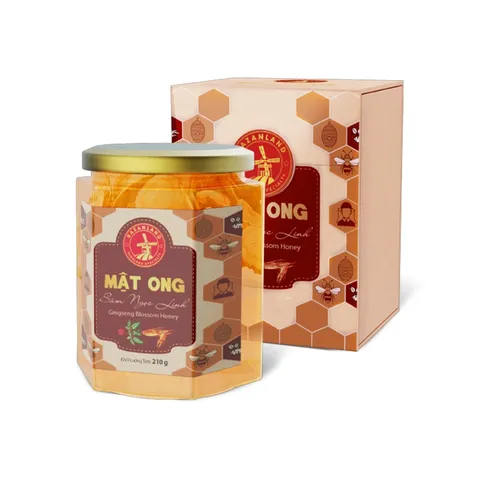 Mật Ong Cao Nguyên Bazanland – Mật Ong Hoa Nhãn, Hoa Cà Phê, và Sâm Ngọc Linh Nguyên Chất, Giàu Dinh Dưỡng Từ Thiên Nhiên
