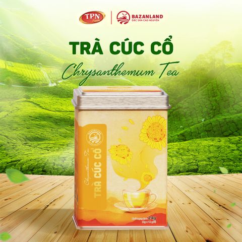 Trà Cúc Cổ Bazanland - Đặc Sản Cao Nguyên Tươi Ngọt, Hương Thơm Dịu Nhẹ, Thư Giãn Tự Nhiên - Hộp 24g