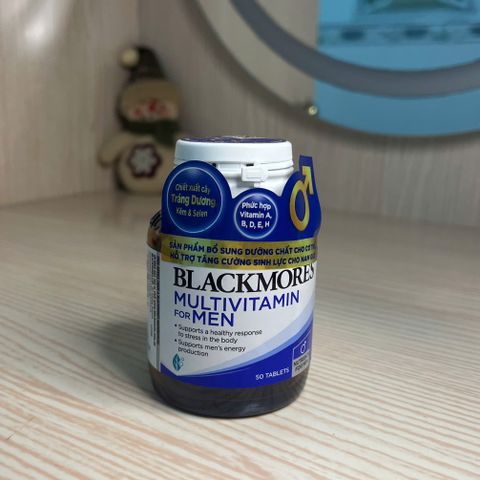 Viên uống vitamin tổng hợp cho nam Blackmores - Hỗ trợ sức khỏe, năng lượng, miễn dịch - Hộp 50 viên của Úc