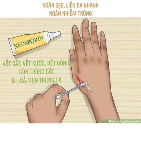 Kem mỡ Neosporin 28.3g - Hỗ trợ kháng viêm, liền sẹo, chăm sóc vết thương hiệu Mỹ cho trẻ em và người lớn