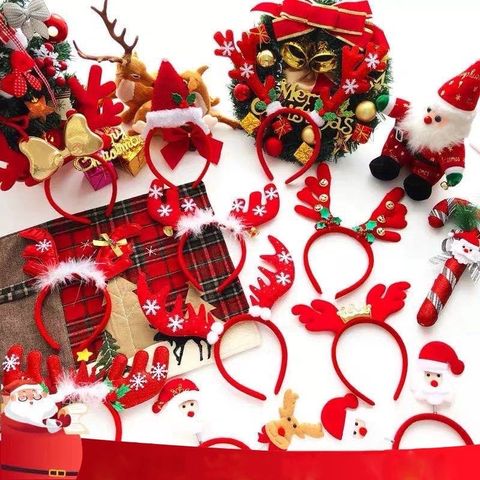 Mũ Noel và Cài Tóc Giáng Sinh Dễ Thương Cho Bé - Phụ Kiện Trang Trí Lễ Hội, Thích Hợp Dự Tiệc và Biểu Diễn