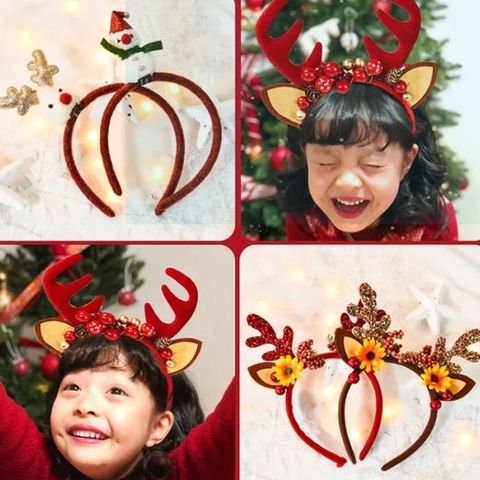 Mũ Noel và Cài Tóc Giáng Sinh Dễ Thương Cho Bé - Phụ Kiện Trang Trí Lễ Hội, Thích Hợp Dự Tiệc và Biểu Diễn