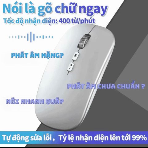 Chuột AI Thông Minh A7 Bluetooth & 2.4G, Dịch Giọng Nói & Văn Bản Hỗ Trợ 120 Ngôn Ngữ