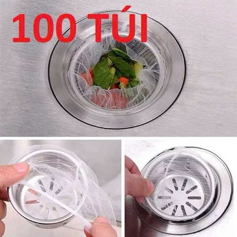 Combo 300 Túi Lưới Lọc Rác Bồn Rửa Chén An Toàn, Tiện Dụng - Giải Pháp Ngăn Tắc Nghẽn và Mùi Hôi Hiệu Quả cho Bếp Hàng Ngày