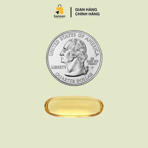 Viên uống Dầu cá Kirkland Signature Fish Oil 1000mg 400 viên - Tăng cường trí nhớ, bảo vệ tim mạch, hàng nhập khẩu Mỹ