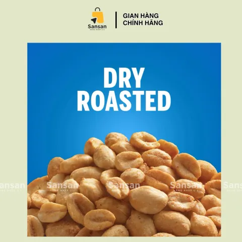 Đậu Phộng Rang Muối Planters 1.47kg - Snack Giòn Bùi, Healthy, Nguyên Chất Mỹ, Snack Ăn Vặt Thơm Ngon
