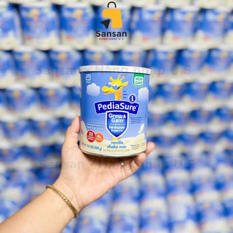Sữa bột PediaSure Grow & Gain hương Vanilla 400g - Dinh dưỡng cho trẻ từ 2 - 13 tuổi, hỗ trợ tăng trưởng chiều cao và cân nặng