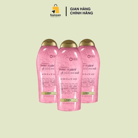 Sữa Tắm Tẩy Tế Bào Chết OGX Coconut Coffee 577ml - Sữa Tắm 3 in 1 Dưỡng Da và Tẩy Da Chết Hương Cafe Thơm Mịn Da