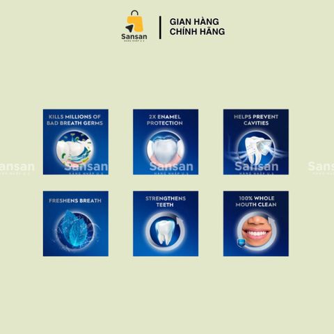 Nước Súc Miệng Crest Pro-Health Advanced 1000ml - Chăm Sóc Răng Miệng Toàn Diện, Không Cồn, An Toàn Cho Trẻ Em Từ 6 Tuổi