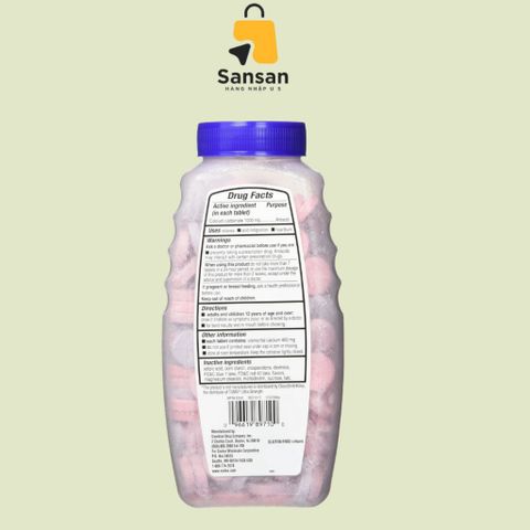 Kẹo Kirkland Antacid 265 Viên - Hỗ Trợ Tiêu Hóa Từ Mỹ, Giảm Đau Dạ Dày, Kẹo Ngon, Sử Dụng Dễ Dàng