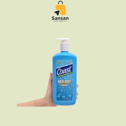 Sữa Tắm Gội 2-In-1 Coast Classic Cho Nam 946ml - Hương Thơm Cổ Điển, Làm Sạch Tóc và Da, Dưỡng Ẩm Lâu Dài, Tự Tin Cả Ngày