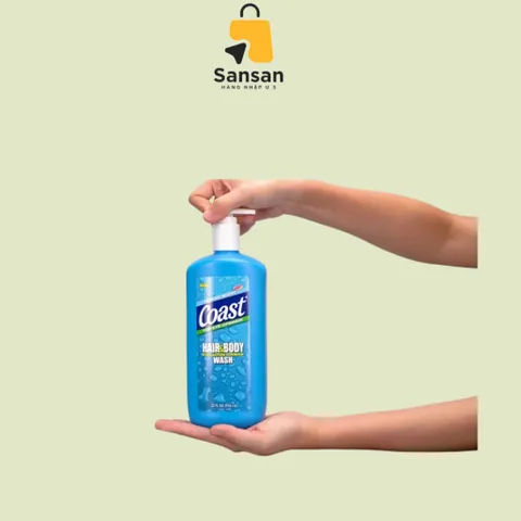 Sữa Tắm Gội 2-In-1 Coast Classic Cho Nam 946ml - Hương Thơm Cổ Điển, Làm Sạch Tóc và Da, Dưỡng Ẩm Lâu Dài, Tự Tin Cả Ngày