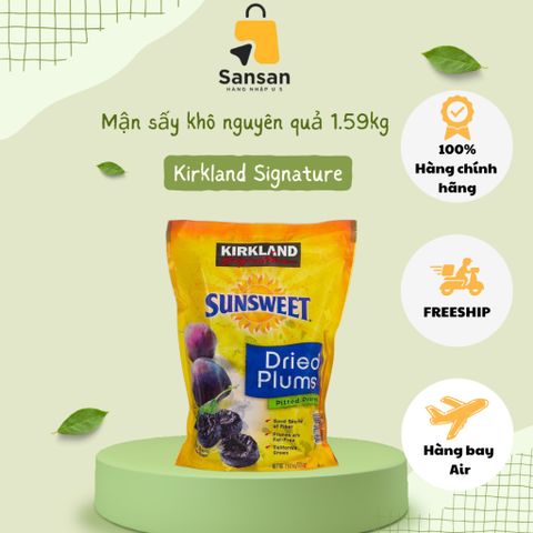 Mận Sấy Dẻo Nguyên Quả Kirkland Sunsweet 1.59kg - Snack Thơm Ngon, Nguồn Dinh Dưỡng Từ California, Không Chất Bảo Quản