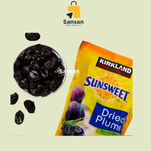 Mận Sấy Dẻo Nguyên Quả Kirkland Sunsweet 1.59kg - Snack Thơm Ngon, Nguồn Dinh Dưỡng Từ California, Không Chất Bảo Quản