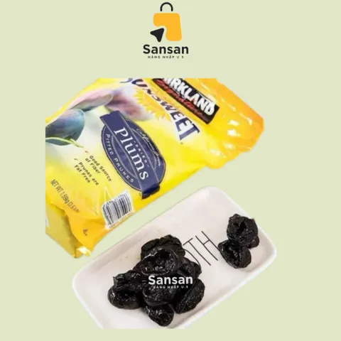 Mận Sấy Dẻo Nguyên Quả Kirkland Sunsweet 1.59kg - Snack Thơm Ngon, Nguồn Dinh Dưỡng Từ California, Không Chất Bảo Quản