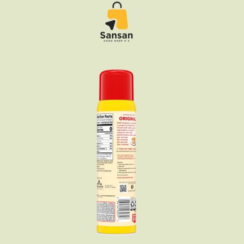 Dầu xịt ăn kiêng PAM Canola 340g - Không Calo, Không Cholesterol, Thay Thế Dầu Thực Phẩm, Tiện Lợi Cho Món Xào Chiên Nướng