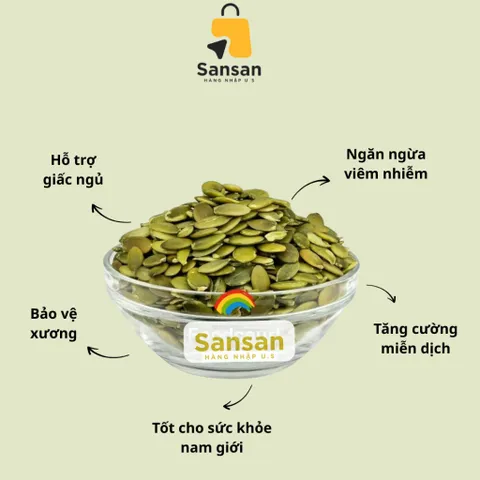 Hạt bí hữu cơ rang muối biển Go Raw Organic Pumpkin Seeds sea salt 624g của Mỹ
