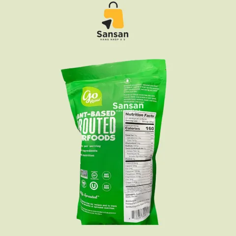 Hạt bí hữu cơ rang muối biển Go Raw Organic Pumpkin Seeds sea salt 624g của Mỹ