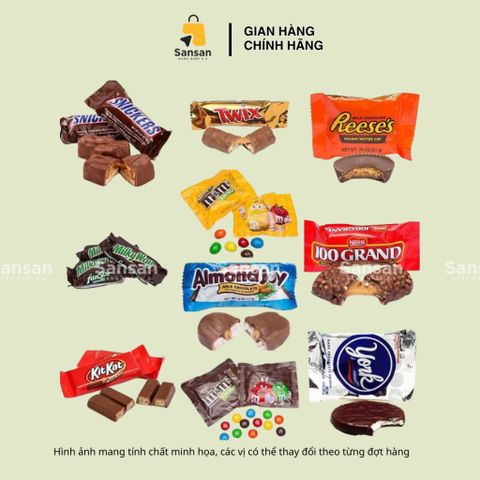Kẹo Socola Kirkland Mỹ Mix Nhiều Vị 150 Viên 2.55kg - Hàng Chính Hãng, Nguyên Chất, Quà Tặng Tuyệt Vời