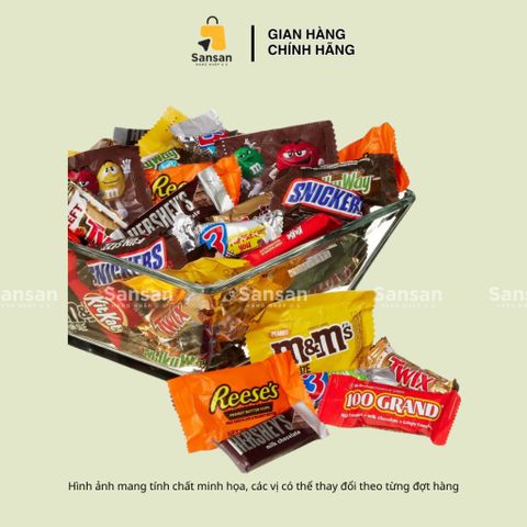 Kẹo Socola Kirkland Mỹ Mix Nhiều Vị 150 Viên 2.55kg - Hàng Chính Hãng, Nguyên Chất, Quà Tặng Tuyệt Vời