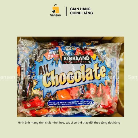 Kẹo Socola Kirkland Mỹ Mix Nhiều Vị 150 Viên 2.55kg - Hàng Chính Hãng, Nguyên Chất, Quà Tặng Tuyệt Vời