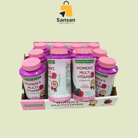 Kẹo dẻo tổng hợp cho Nữ Nature's Bounty 240 viên của Mỹ