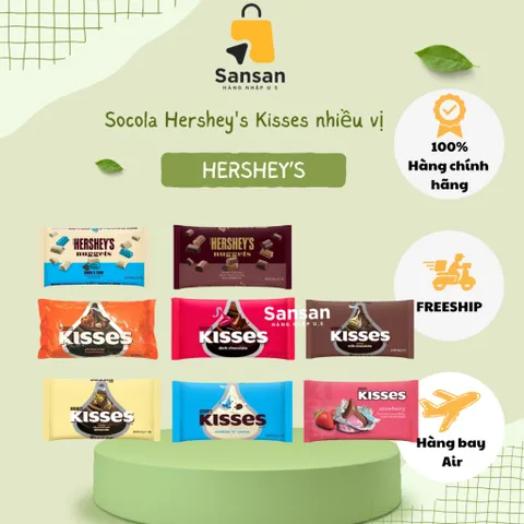 Socola Hershey's Kisses nhiều vị của Mỹ