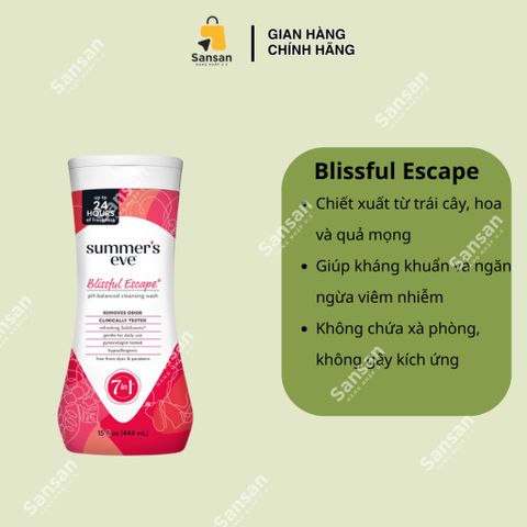 Dung dịch vệ sinh phụ nữ Summer’s Eve Cleansing Wash 5 in 1 444ml của Mỹ