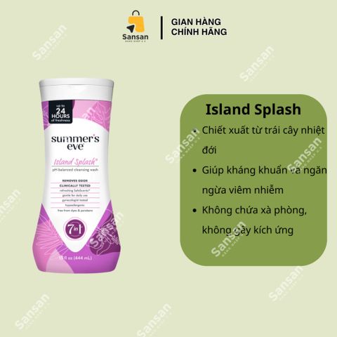 Dung dịch vệ sinh phụ nữ Summer’s Eve Cleansing Wash 5 in 1 444ml của Mỹ