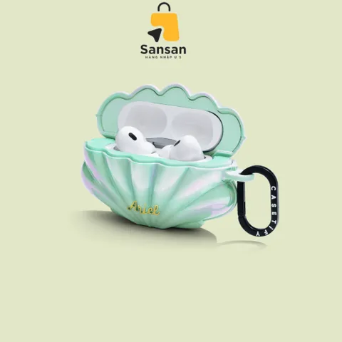 Ốp Airpod Pro 2 CASETiFY Công chúa Disney Princess Ariel's Seashell Vỏ Sò