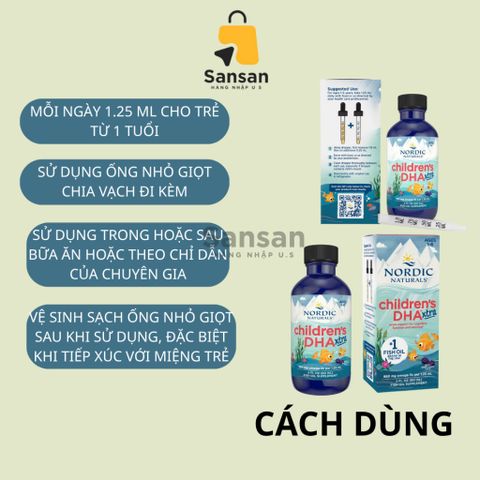 Siro DHA Trẻ Em Nordic Naturals Xtra 60ml - Hỗ Trợ Phát Triển Não Bộ và Thị Giác, Hương Vị Trái Cây Ngon Miệng