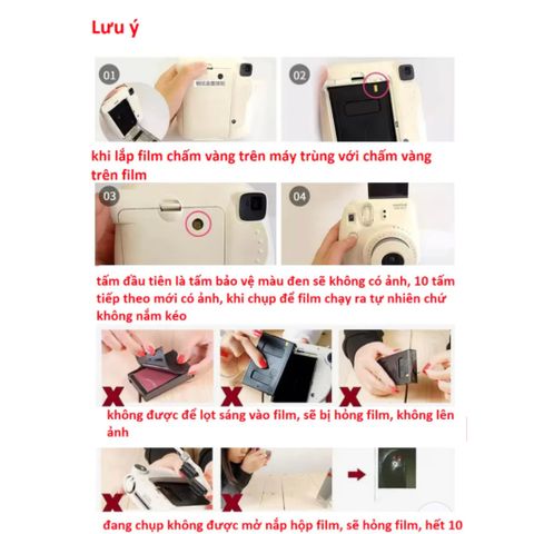 Giấy in ảnh Instax Mini Fujifilm Viền Trắng - Tương thích với Máy Chụp Lấy Liền Instax Mini và Lomography