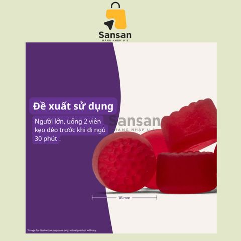 Kẹo Dẻo Hỗ Trợ Ngủ Ngon Natrol 10mg - 90 Viên, Vitamin Giúp Ngủ Nhanh Hơn, Dễ Nhai, Hương Dâu Tây Dành Cho Người Lớn