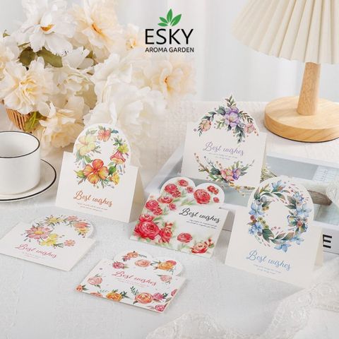Thiệp Hoa ESKY Aroma Garden - Thiệp Chúc Mừng Cảm Ơn Trang Trí Sang Trọng - Quà Tặng Sinh Nhật, Lễ Tết, Kỷ Niệm