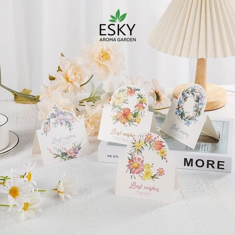 Thiệp Hoa ESKY Aroma Garden - Thiệp Chúc Mừng Cảm Ơn Trang Trí Sang Trọng - Quà Tặng Sinh Nhật, Lễ Tết, Kỷ Niệm