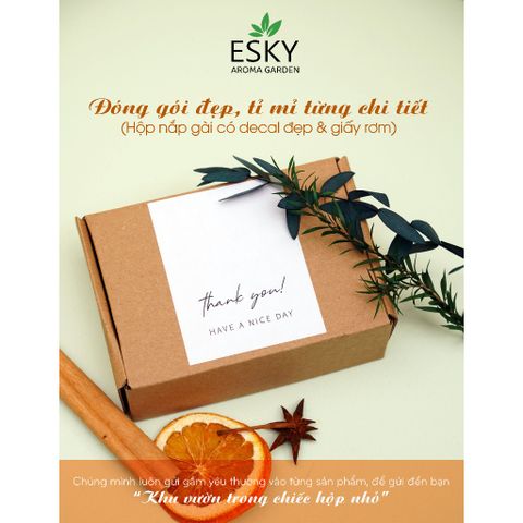 Tinh Dầu Sả Chanh Nguyên Chất ESKY AROMA GARDEN - Tinh Dầu Xông Phòng Thơm, Đuổi Muỗi 10ml/20ml, Tạo Không Gian Sống Tươi Mát