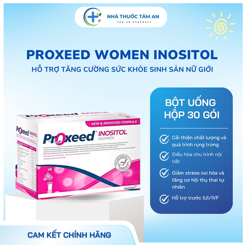 Proxeed Men - Viên uống tăng cường sinh lực và sức khỏe sinh sản nam giới, hỗ trợ thụ thai tự nhiên, hộp 30 gói bột hòa tan.