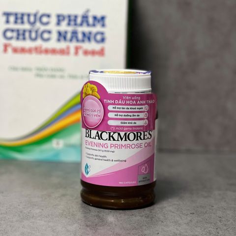 Tinh Dầu Hoa Anh Thảo Blackmores 190 Viên - Hỗ Trợ Nội Tiết Tố Nữ, Da Khỏe Đẹp, Giảm Rụng Tóc, Omega-6 Thiết Yếu