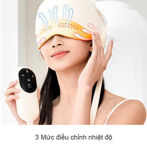 Mũ Massage Đầu và Mắt HD-01 - Công Nghệ Massage 3D Tích Hợp Chườm Ấm, Giảm Đau, Thư Giãn Hiệu Quả