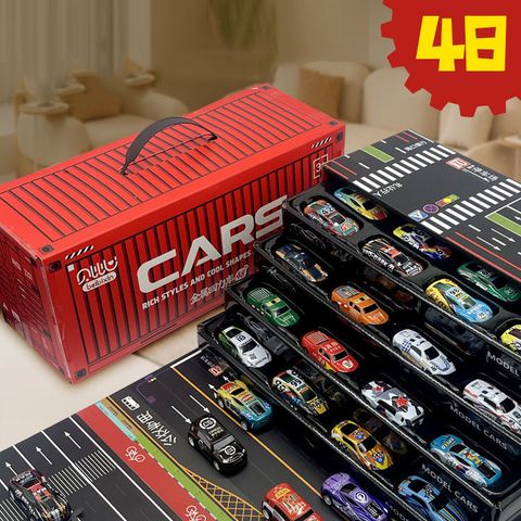 Hộp Mô Hình 48 Xe Thể Thao Hợp Kim Chạy Trớn - Đồ Chơi Container Giúp Trẻ Phát Triển Kỹ Năng Vận Động và Sáng Tạo