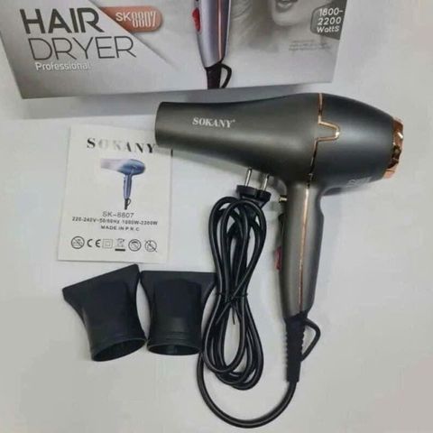 Máy Sấy Tóc SOKANY SK-8807 - Công Suất 3000W Tiết Kiệm Điện, Tạo Kiểu Tóc Nhanh Chóng và An Toàn cho Mọi Loại Tóc