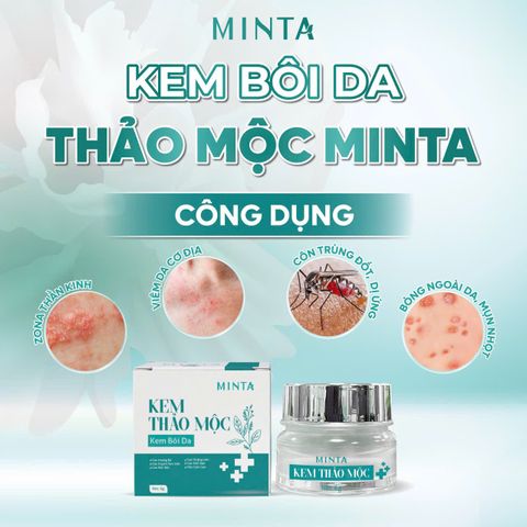 Kem Bôi Da Thảo Mộc Minta Eco 6g - Giảm Viêm, Dị Ứng, Ngăn Ngừa Rôm Sảy, Phục Hồi Và Cung Cấp Độ Ẩm Cho Da Nhạy Cảm