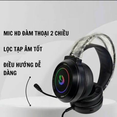 Tai Nghe Gaming BAK T1 Có Micro Đàm Thoại USB Âm Thanh 7.1 LED RGB - Tai Nghe Chơi Game PUBG Chất Âm Bass Tuyệt Hảo
