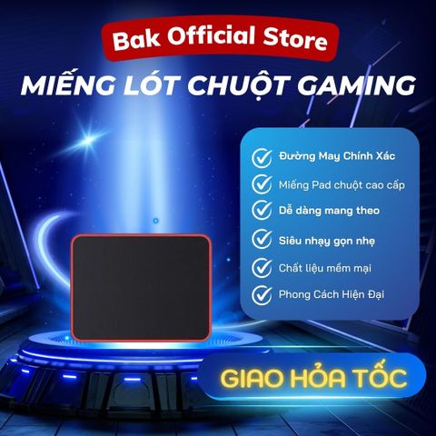 Miếng Lót Chuột Cao Su Tự Nhiên Siêu Nhạy BAK2 - Pad Chuột Chất Lượng Cao Chống Trượt, Dễ Dàng Di Chuyển, Kích Thước 210x250mm