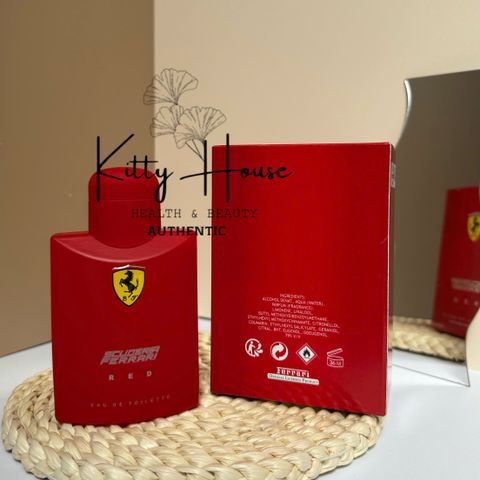 Nước hoa nam Ferrari Red Eau De Toilette 125ml - Hương Citrus Tươi Mát, Thích Hợp Cho Mọi Dịp, Đậm Chất Nam Tính